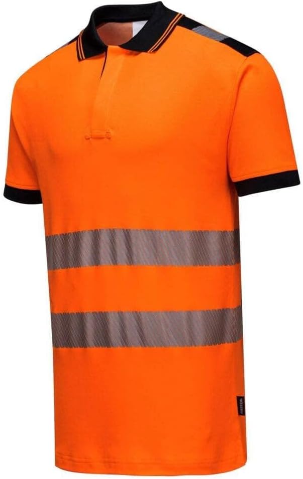 PW3 Polo Manica Corta Hi-Vis S Orange, S Orange