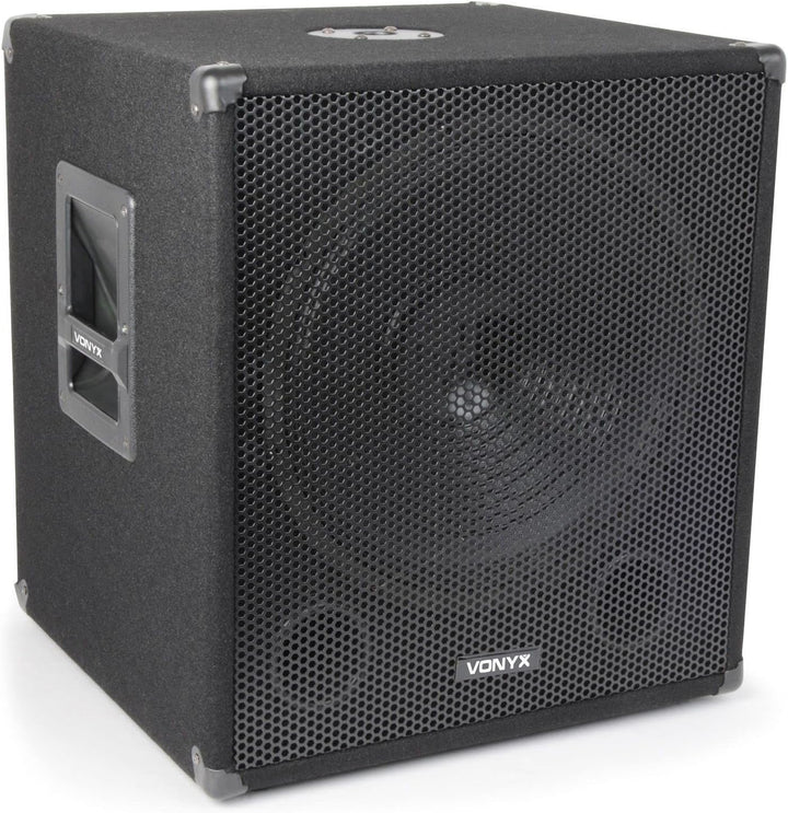 Vonyx PA Lautsprecher Set, Passive Musikboxen, DJ Equipment, 1700 Watt 2X Subwoofer, 2X Topteile, 2X