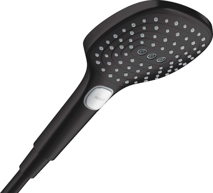 hansgrohe Raindance Select E - wassersparender Duschkopf 6 l/min (EcoSmart+), Handbrause mit3 Strahl
