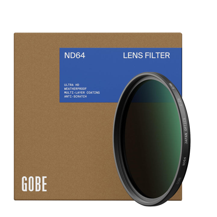 Gobe 82 mm Graufilter ND64 (6 Stop) ND Filter 82mm, 82mm