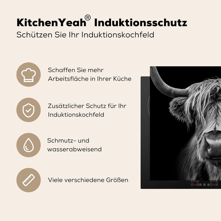 KitchenYeah© Herdabdeckplatte Einteilig Induktionsmatte Küche Abdeckung Ceranfeld Herd Abdeckplatte