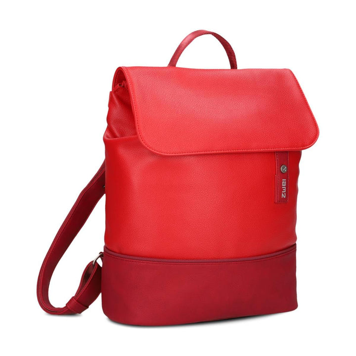 Zwei JANA Rucksack JR13 cherry, Cherry