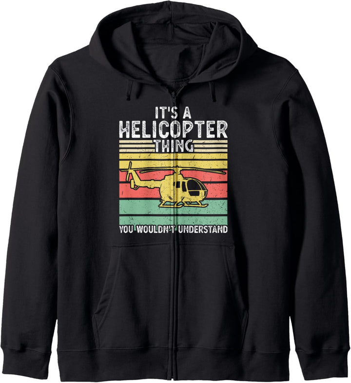 Es ist ein Hubschrauber Sache Hubschrauber Kapuzenjacke