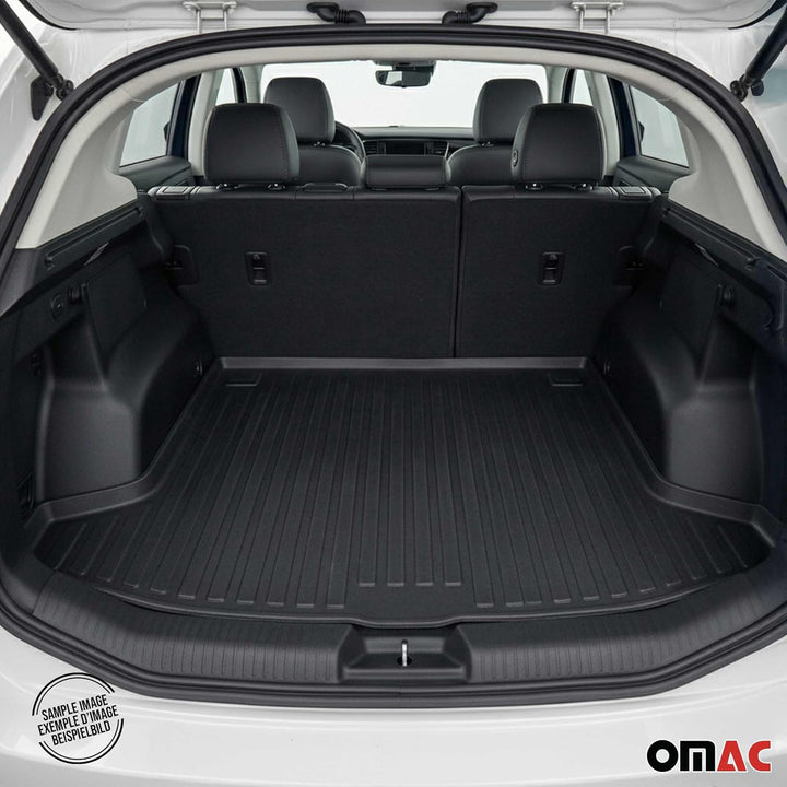 OMAC Kofferraumwanne Laderaumwanne kompatibel mit Hyundai Getz 2002-2011 5tür Gummi TPE Schwarz