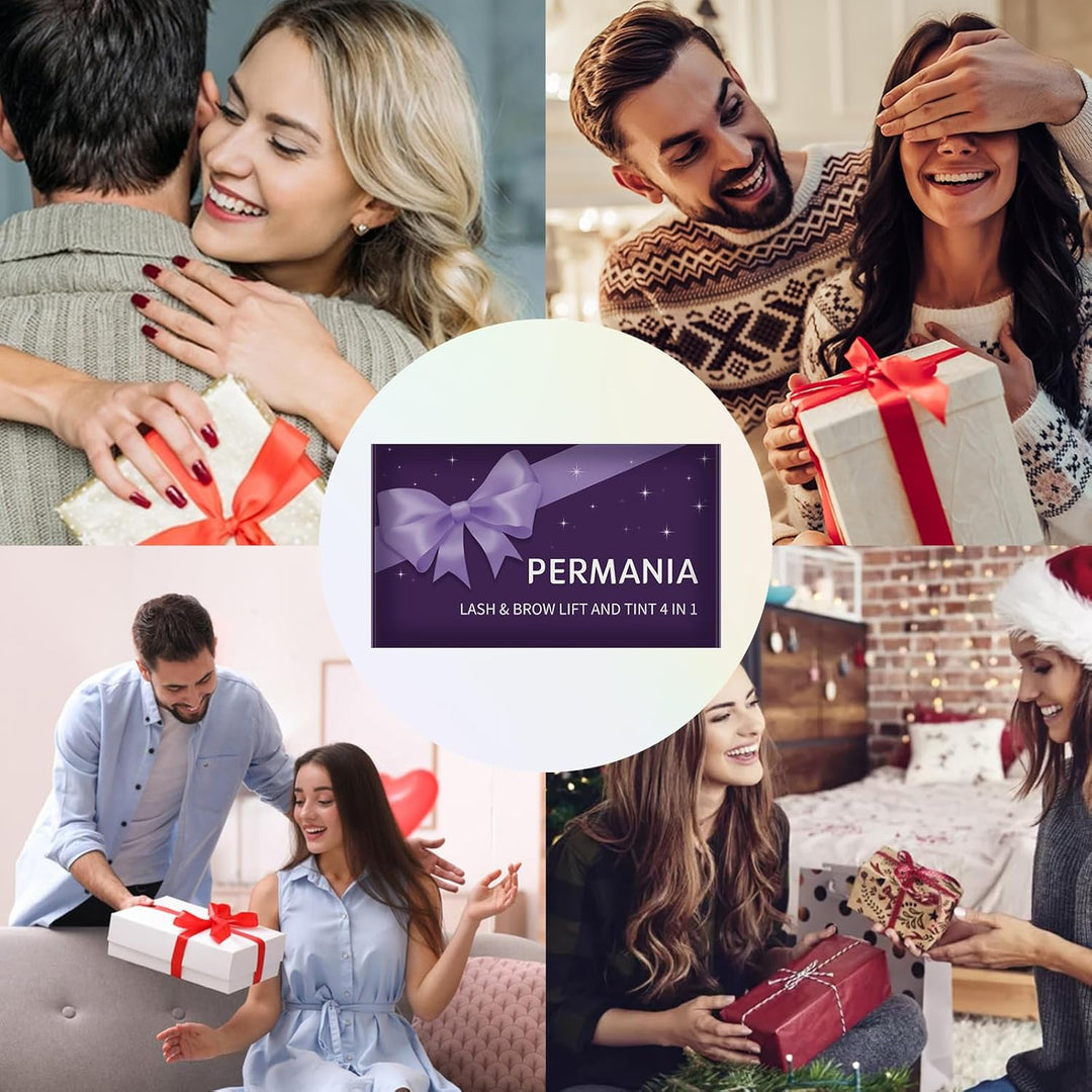 PERMANIA Wimpernlifting Set mit Farbe Schwarz, 2025 Neues Wimperndauerwellen und Tönung Kit, 4 in 1