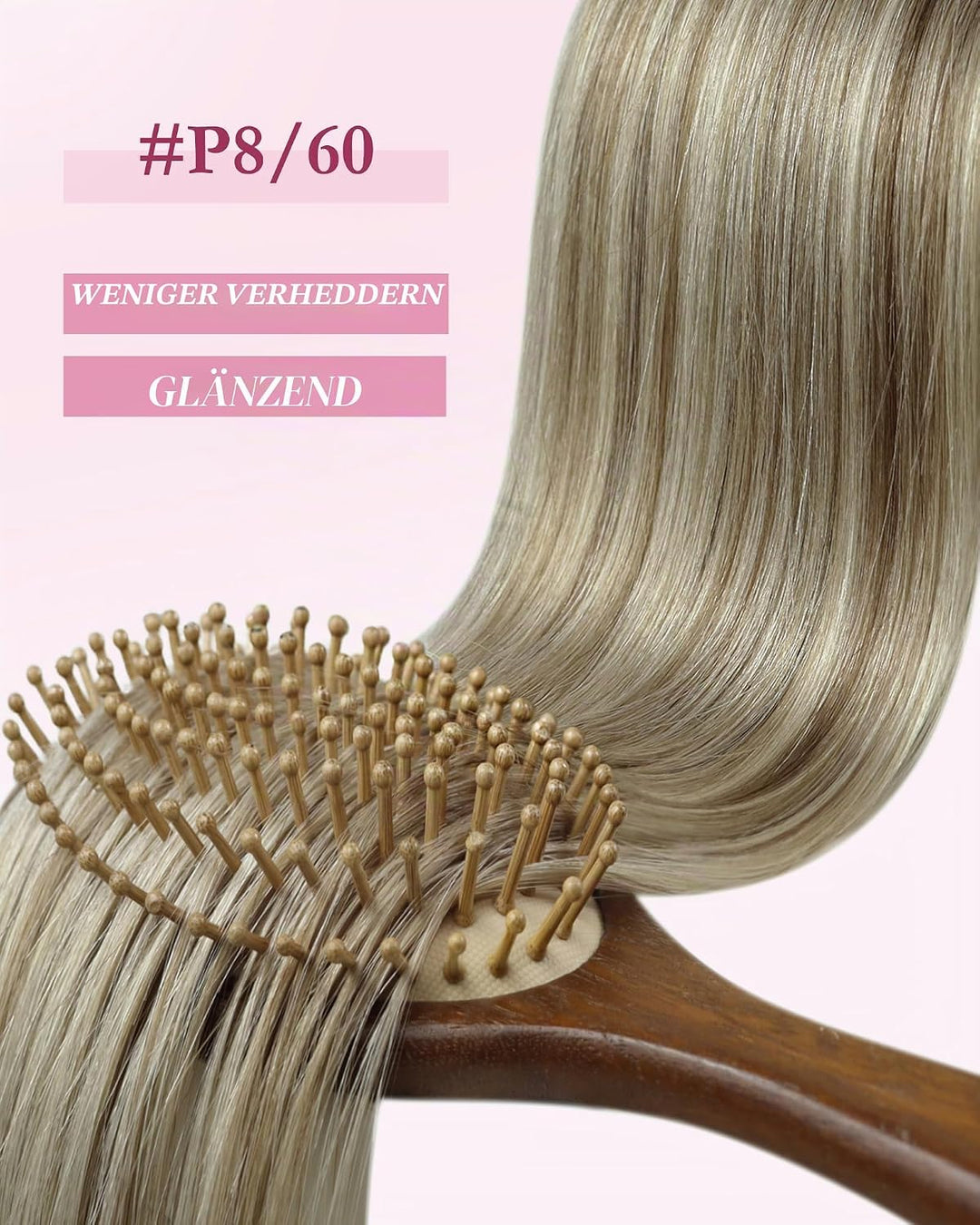 YoungSee Extensions Echthaar Microring Hellbraun Microring Extensions Echthaar 45 cm Microring Haarv