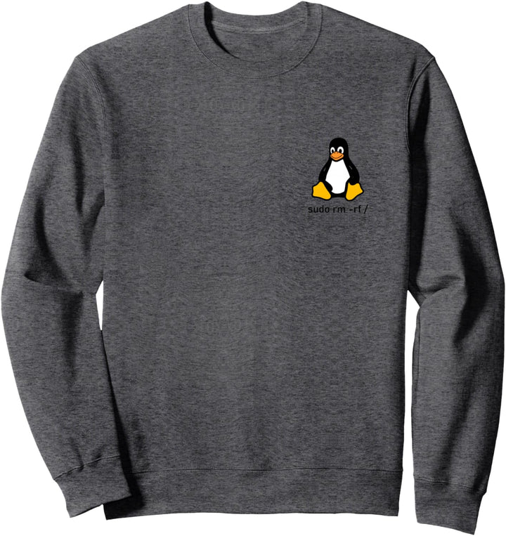 Tux Linux Penguin - Sudo rm -rf / Informatik Computer Sweatshirt