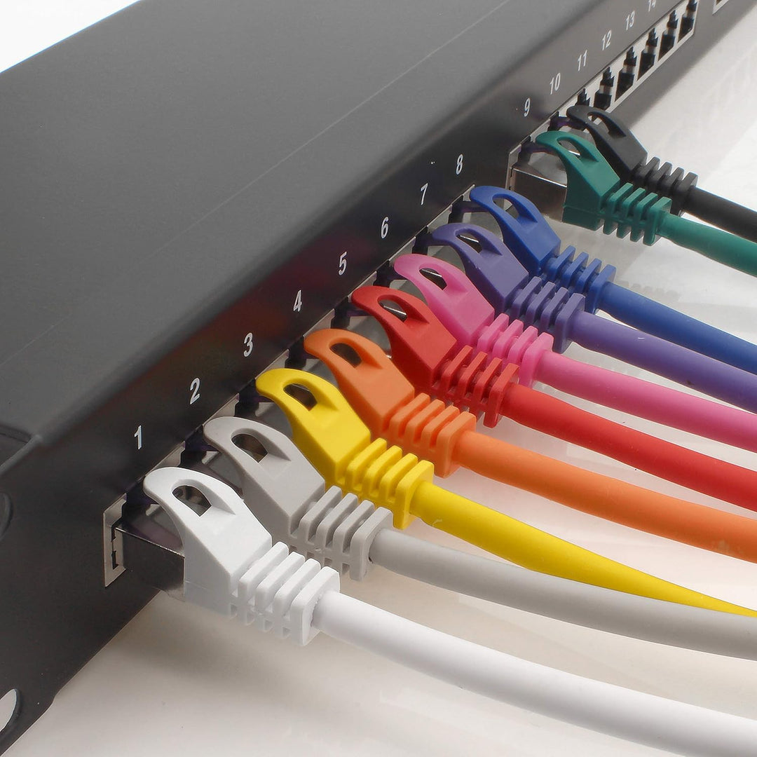 1aTTack.de 10x 0.5 M CAT7 Netzwerkkabel - 10 Gigabit - RJ45 Patchkabel Ethernet Kabel (SFTP PIMF LSZ