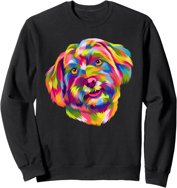 Pop Art Havaneser Hund Frauen Männer Kinder Havanese Sweatshirt