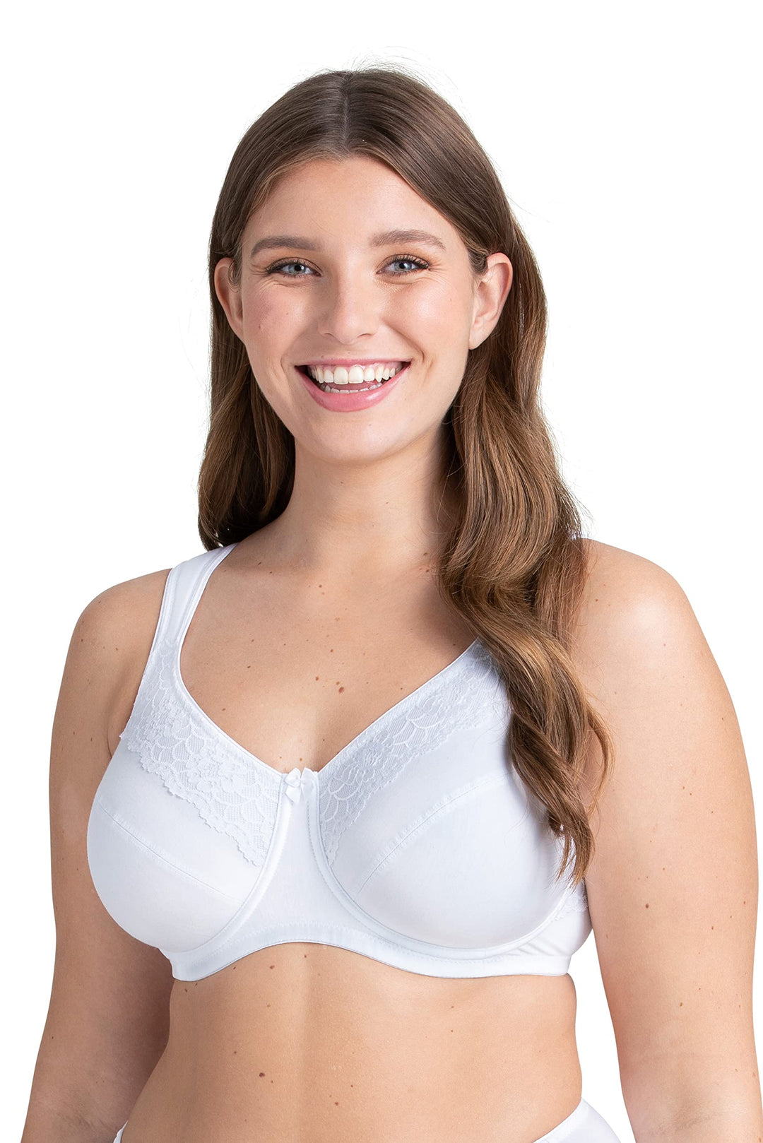 Miss Mary of Sweden Minimizer Bügel-BH Cotton Now Flatcup 80C Weiss, 80C Weiss