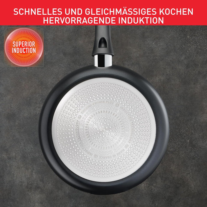 Tefal Ultimate On Bratpfanne 28 cm hoher Rand, Pfanne Induktion mit Titan Antihaftversiegelung, Ther