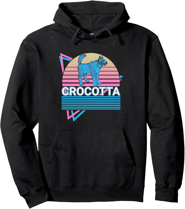 Crocotta Cynolycus Mythical Creature griechische Mythologie Retro Pullover Hoodie