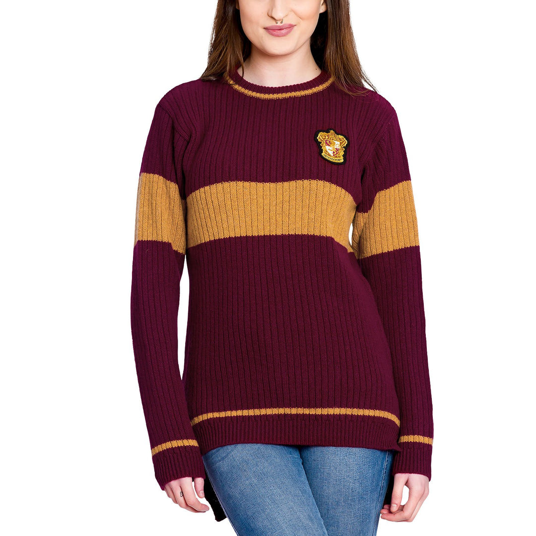 Harry Potter Quidditch Gryffindor Sweater Pullover Original aus dem Film Lammwolle - S
