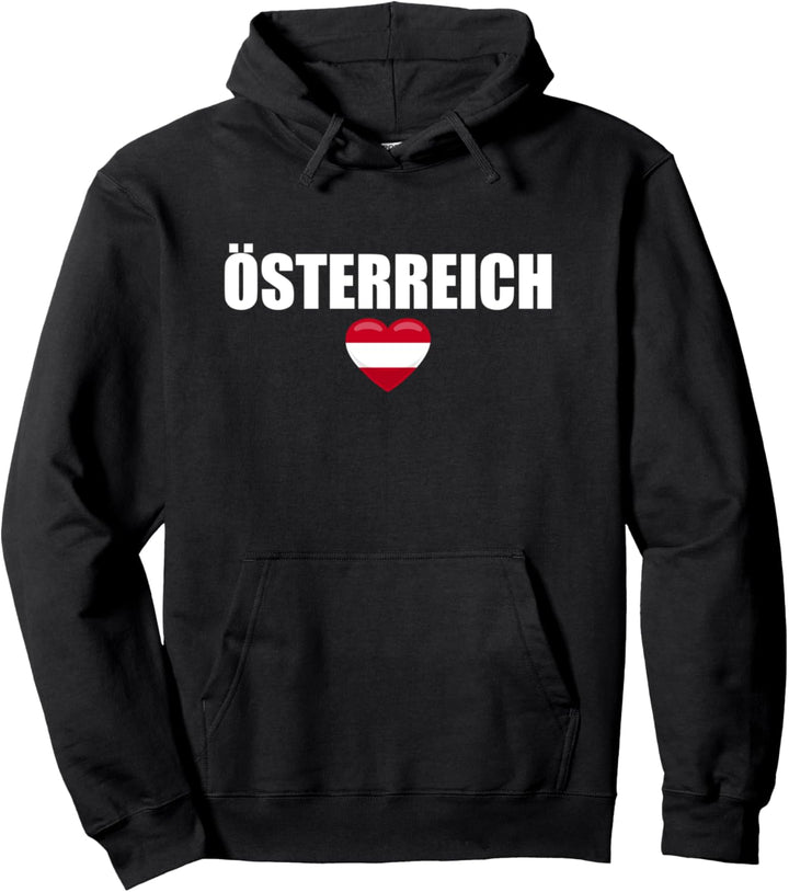 Österreich Österreichische Flagge Österreicher Pullover Hoodie