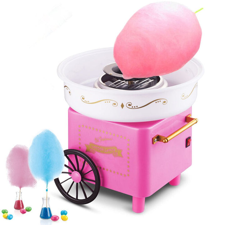 Zuckerwattemaschine, Retro Cotton Candy Machine, Zuckerwatte Maschine mit Stäbchen und Messlöffel, Z