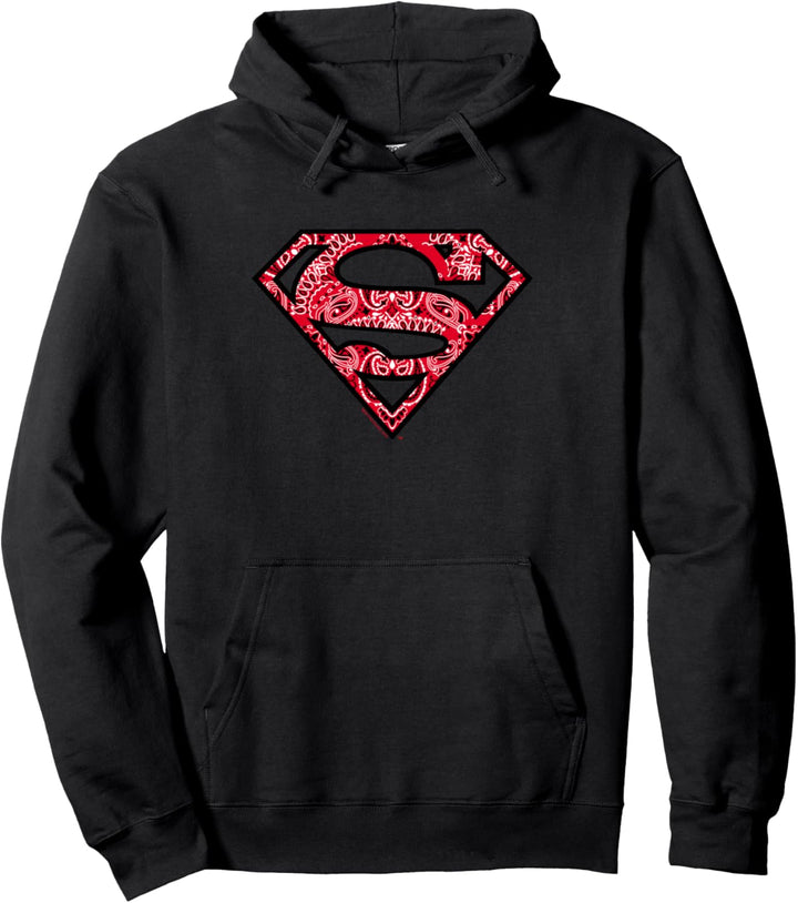 Superman Paisley Shield Pullover Hoodie