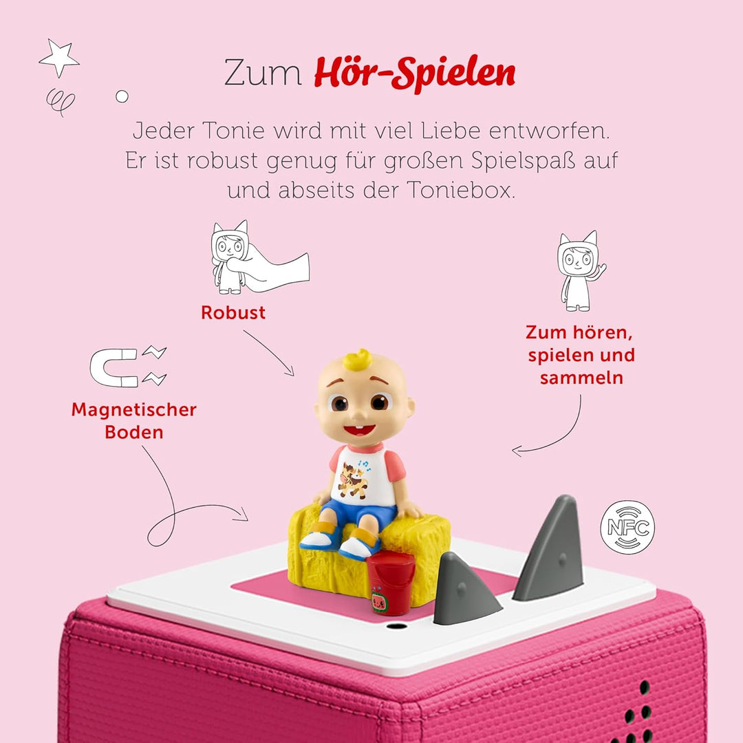 Tonies Hörfigur für Toniebox, CoComelon – Raus in die Welt mit JJ, Tonie-Kinderlieder für Kinder ab