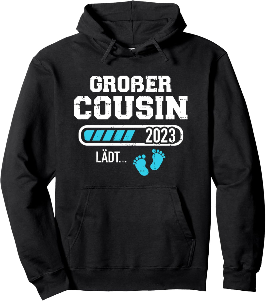 Grosser Cousin lädt 2023 Schwangerschaft verkünden Pullover Hoodie