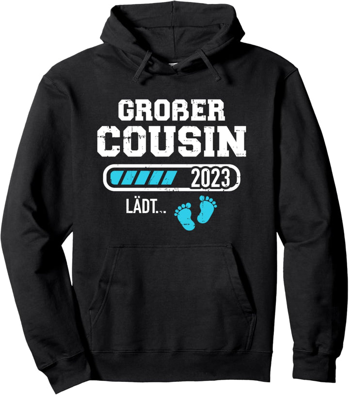 Grosser Cousin lädt 2023 Schwangerschaft verkünden Pullover Hoodie