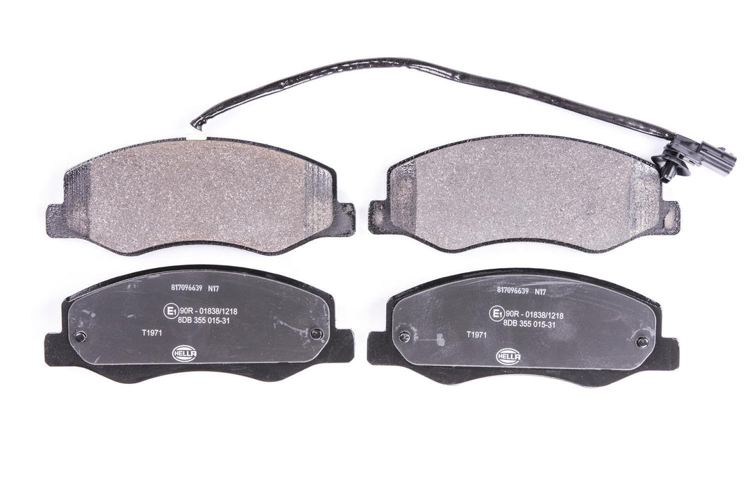 HELLA PAGID 8DB 355 015-311 Bremsbelagsatz - T1971 - Dicke/Stärke: 18mm - Bremssystem: Brembo - mit