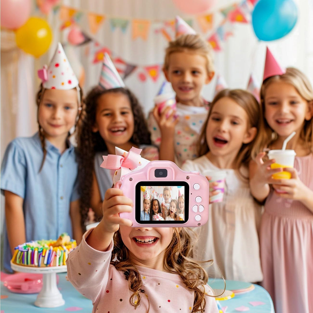 Kinderspiel-Kamera: 2er-Set Selfie-Kinderkameras, 2&