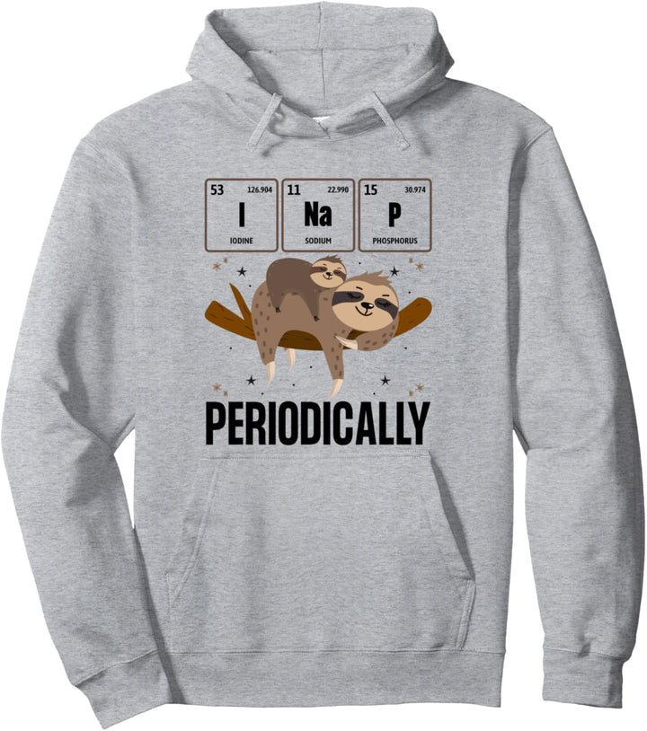 Funny Science Mama &amp; Baby Faultier Sleeping I Nap Periodically Pullover Hoodie