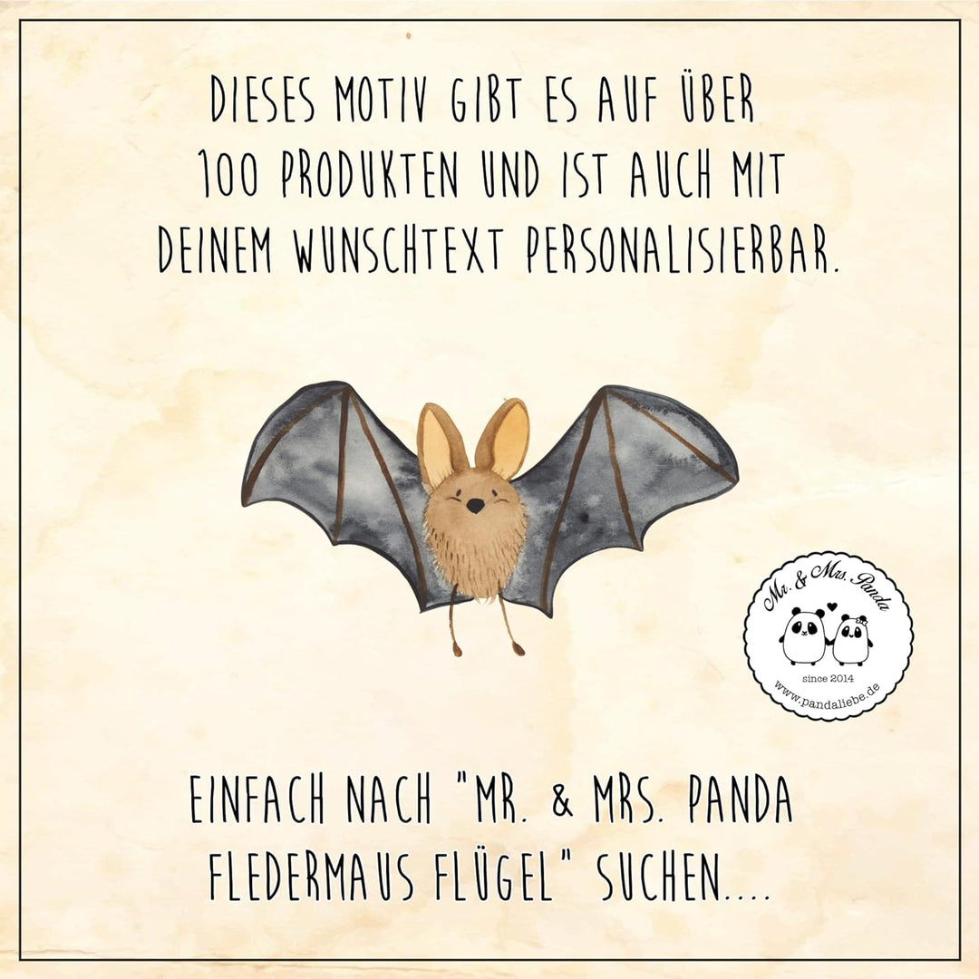 Mr. &amp; Mrs. Panda Serviertablett Fledermaus Flügel - Geschenk, Gute Laune, Dekotablett, Tiere, Küchen