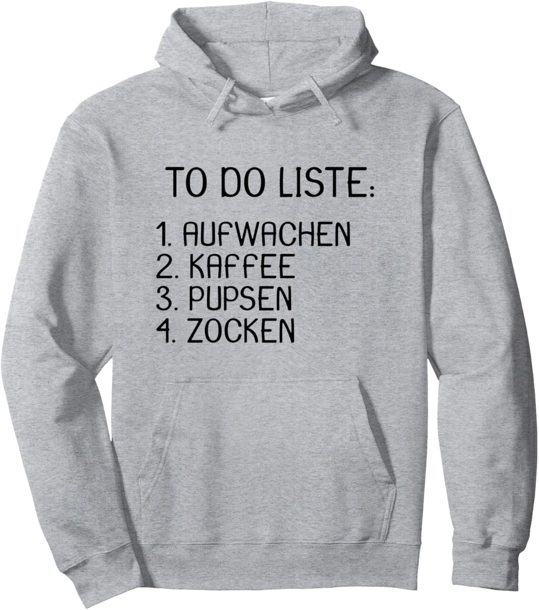 Gamer Gaming Zocken Konsole Spieler To do Liste Pullover Hoodie