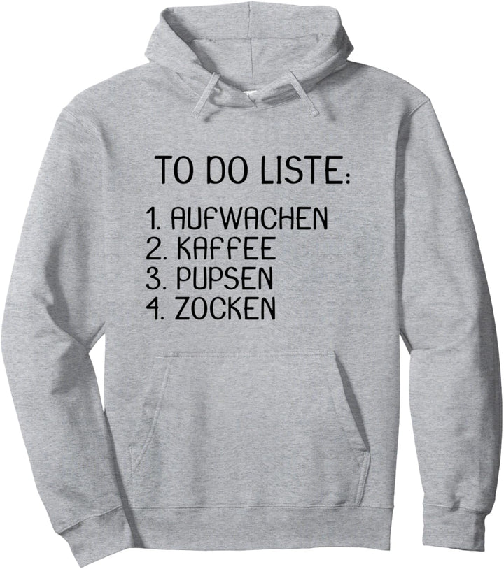 Gamer Gaming Zocken Konsole Spieler To do Liste Pullover Hoodie