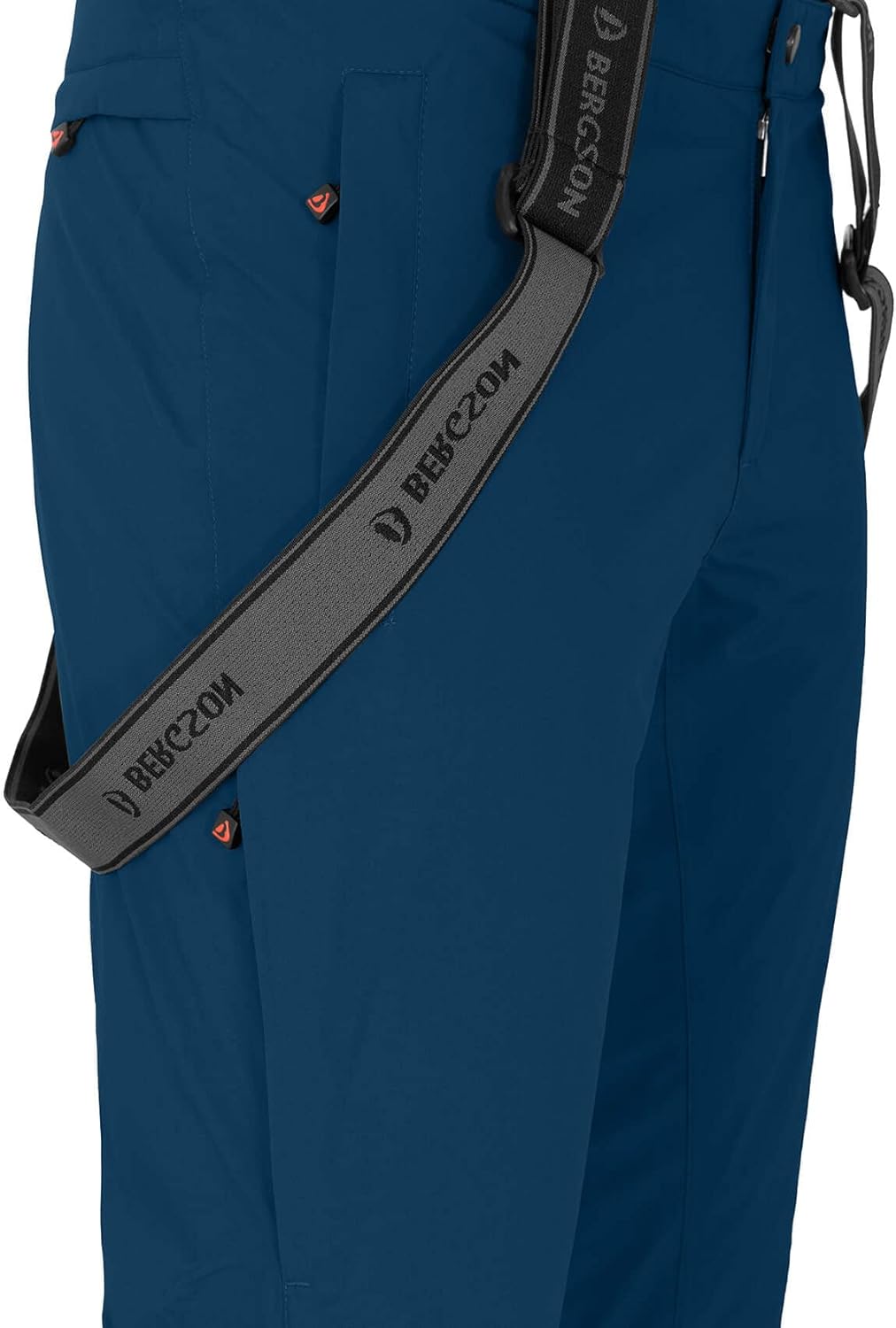 Bergson Flex | Herren Skihose - Oberschenkel Belüftung, wasserdicht, Winddicht, atmungsaktiv, bielas