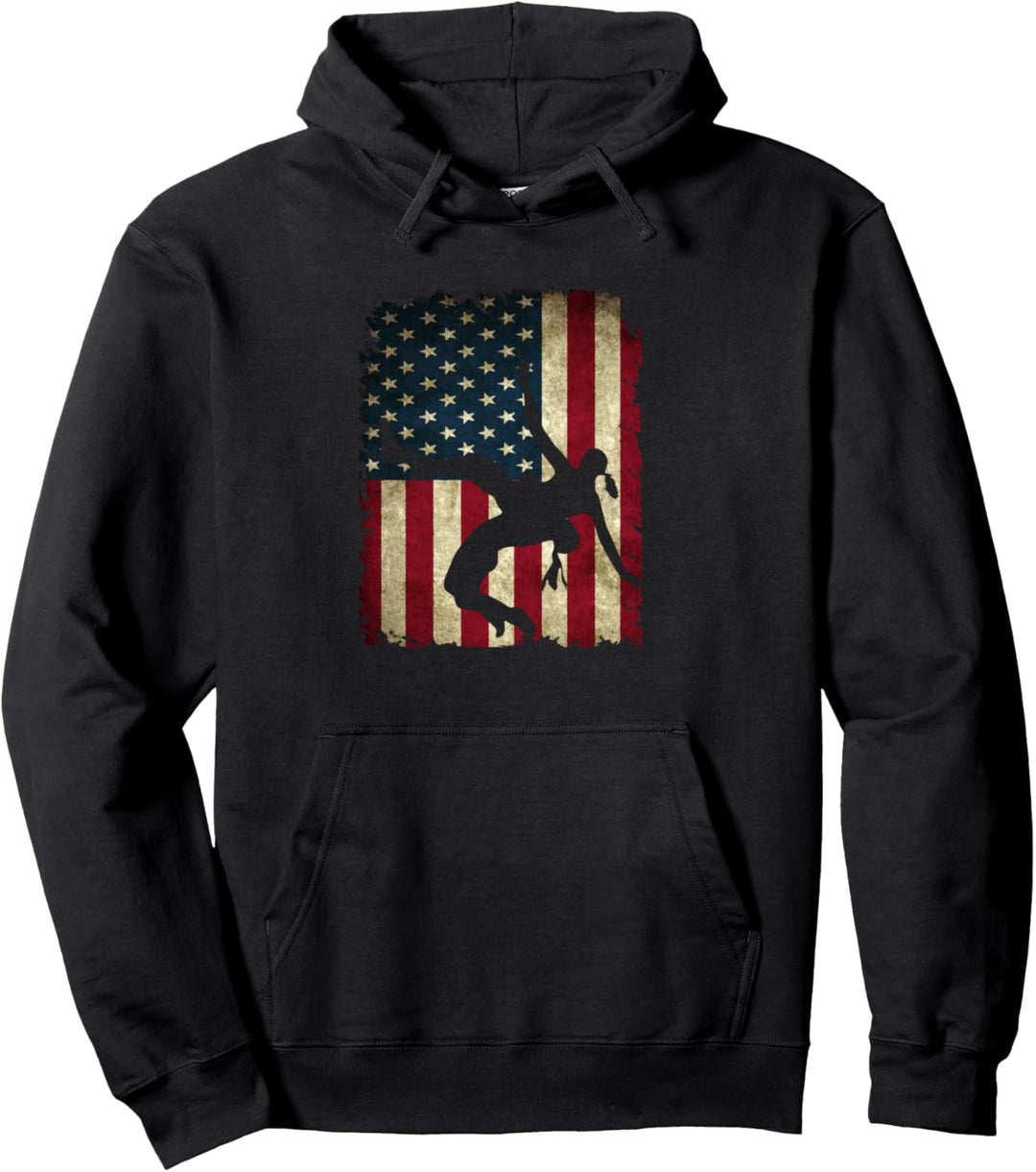 Mädchen Wrestling American Flag Weiblich Wrestlerin Pullover Hoodie