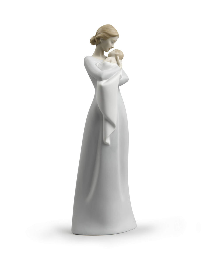 LLADRÓ Figur Umarmung Einer Mutter. Mutter. Porzellan.