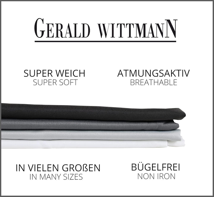 Gerald Wittmann 4teilig Bettwäsche-Set 135x200 cm + 50x80 cm, Mikrofaser, Dunkelgrau Dunkelgrau 4 tl