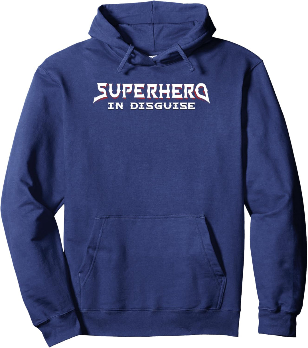 Superhero In Disguise Comic Book Costume Pullover Hoodie