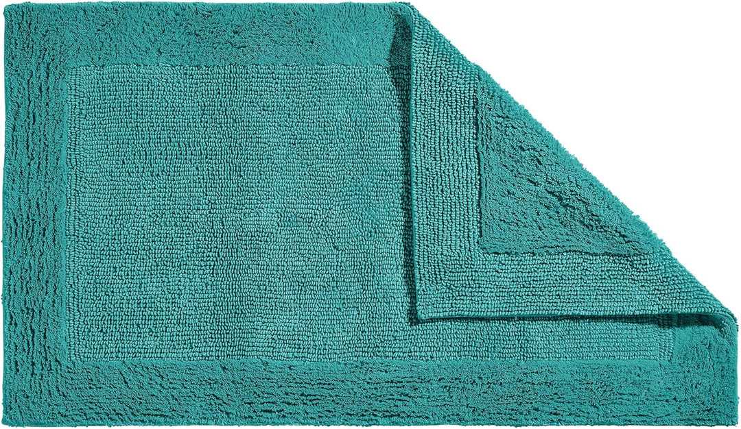 Erwin Müller Badematte, Badteppich Uni Serie Stuttgart Petrol Grösse 80x150 cm - extra dick, hohe Sa