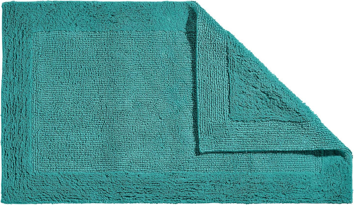 Erwin Müller Badematte, Badteppich Uni Serie Stuttgart Petrol Grösse 80x150 cm - extra dick, hohe Sa