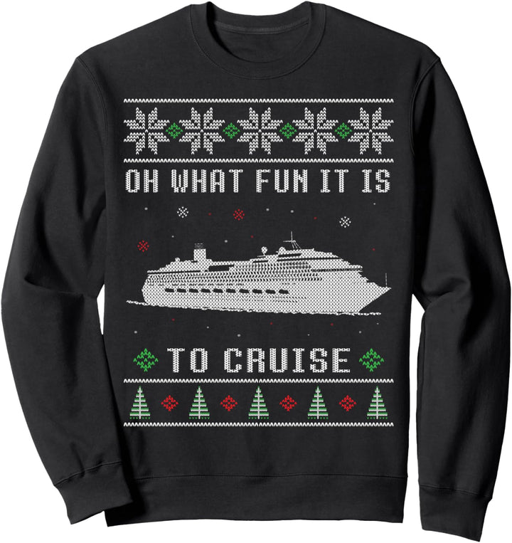 Ugly Christmas Cruise Ship Urlaub Sweatshirt