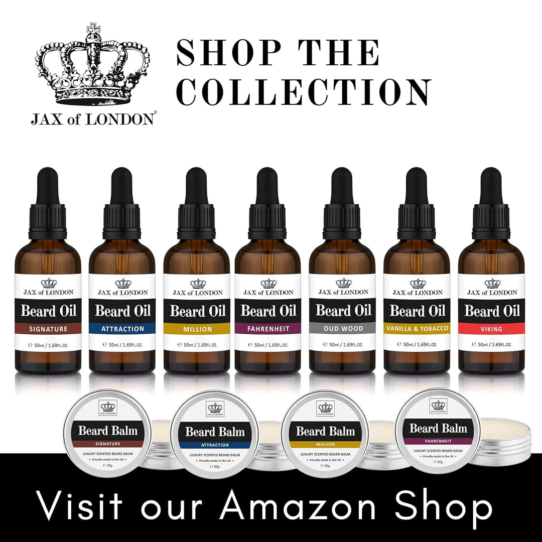 Jax of London Million Bartöl für Männer 50 ml Bartpflegeöl, Bartwachstumsöl für Männer, besteht aus
