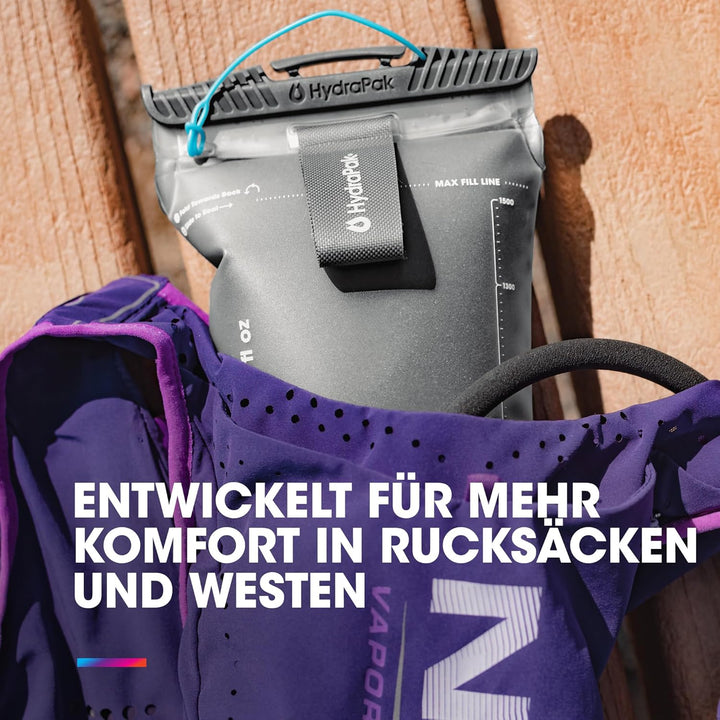 HydraPak Velocity IT (1,5L oder 2L Trinkbehälter) - Isolierte Wasserblase / Reservoir für Trinkrucks