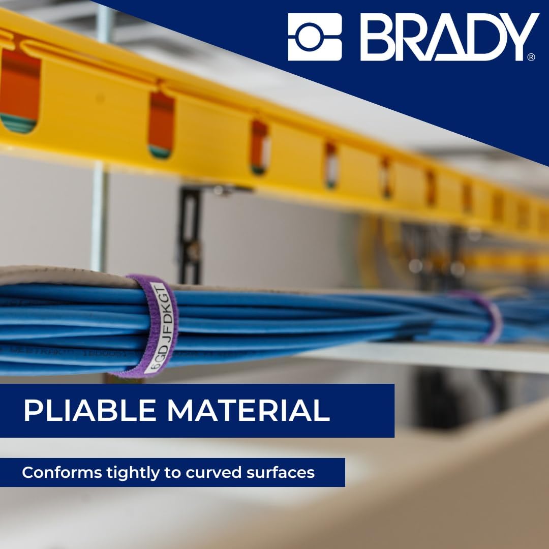 Brady Klettbandetiketten BradyGrip™ für M210 & M211 Drucker – Wiederverwendbare Polyester Etiketten