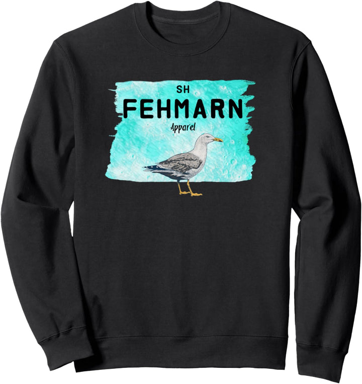 Fehmarn Design - Möwe lustig - Ostsee Geschenk Motiv Sweatshirt