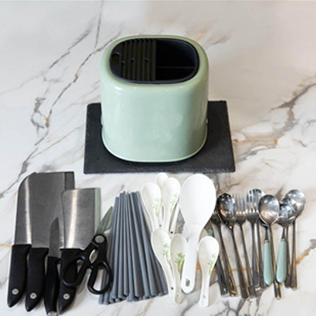 Messerblock Utensilienhalter, 2 in 1 Arbeitsplatten Utensilien Organizer Moderner Messer Utensilienh
