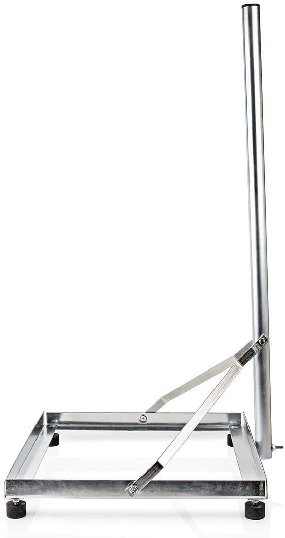 Nedis - Satellit Ständer Balcon - 1 x 50 x 50 x - Stahl 1 x 50 x 50 cm Silber, 1 x 50 x 50 cm Silber