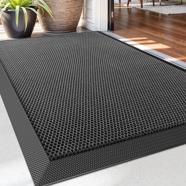 DEXI Fussmatte aussen 60 x 90 cm, extrem rutschfeste Schmutzfangmatte, langlebig Fussabtreter aussen