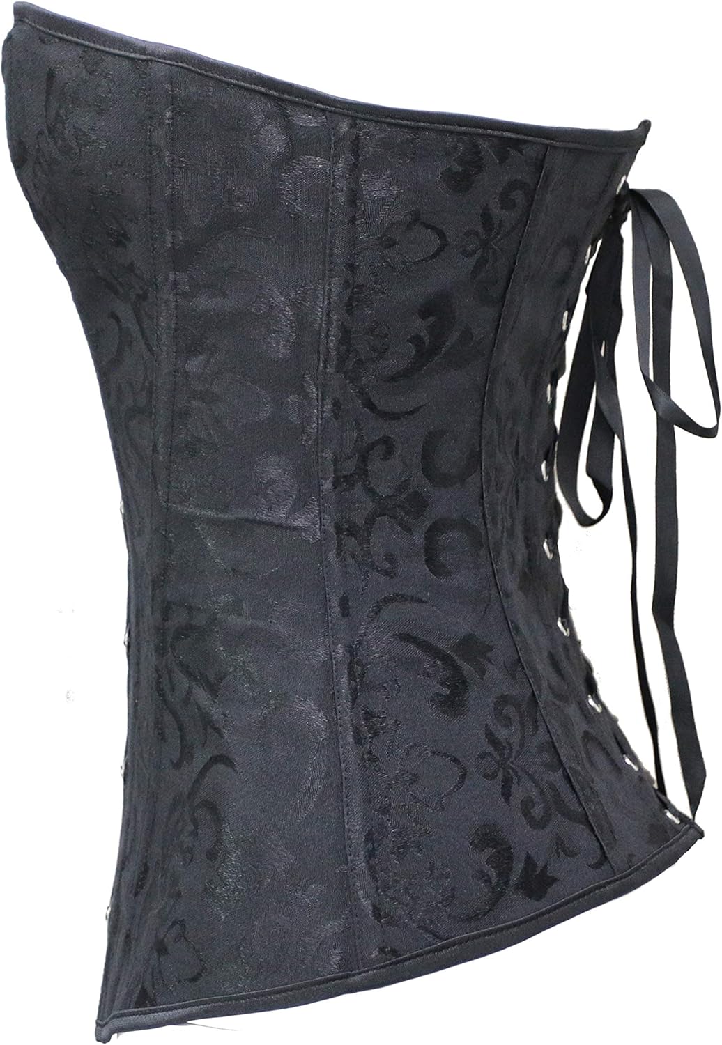 Bslingerie® Damen Brocade Bustier Korsagen, M Schwarz