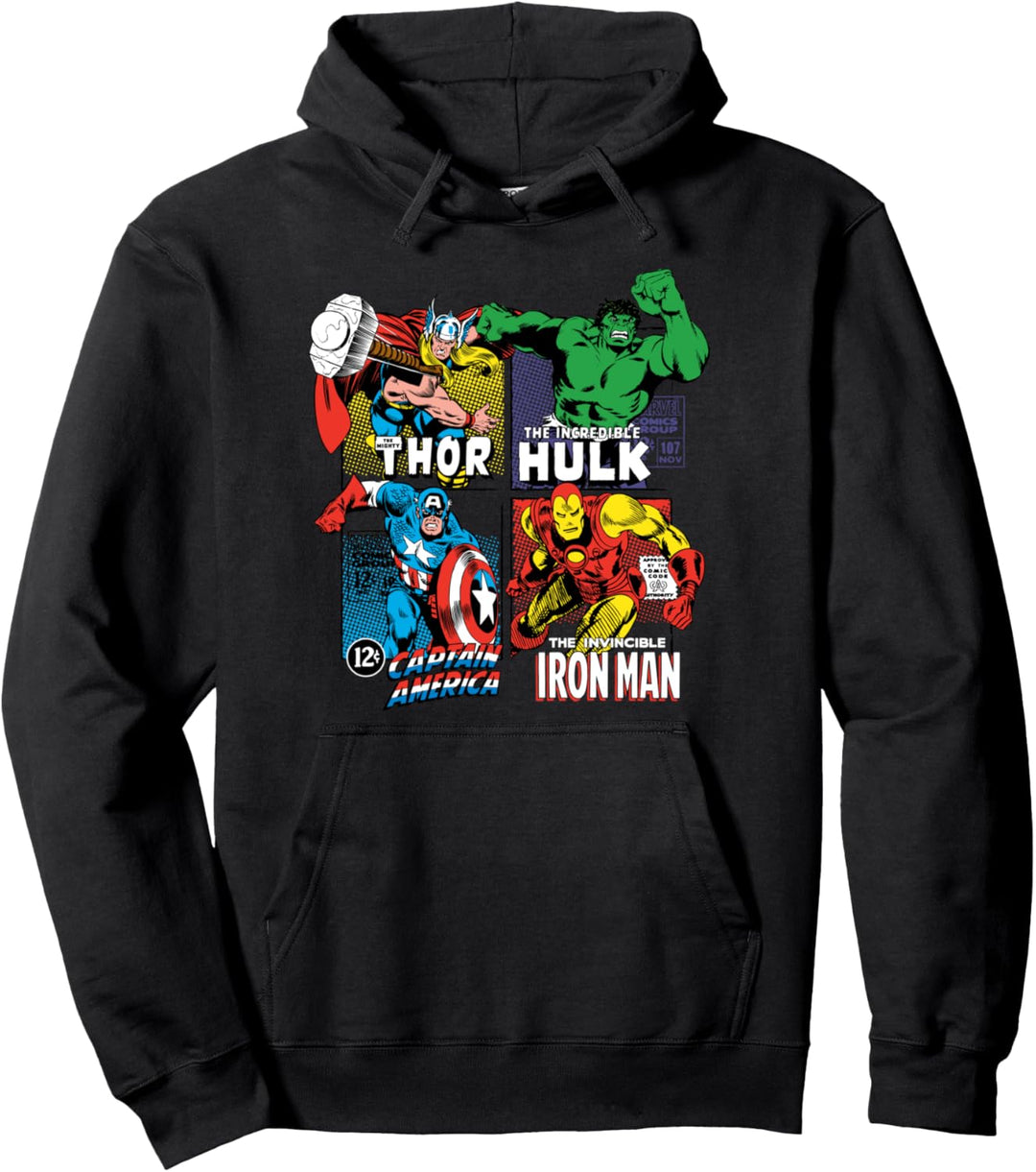 Marvel Super Heroes Squares Pullover Hoodie