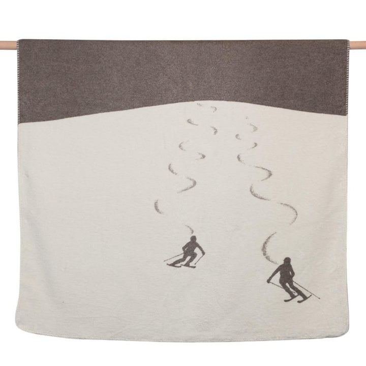 David Fussenegger Wohndecke Skifahrer Schlamm, 200x150 cm