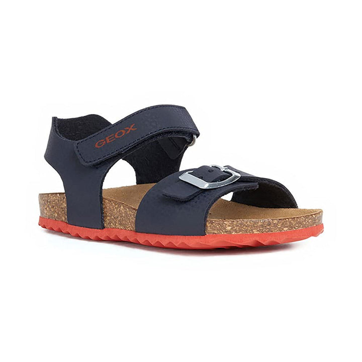 Geox Jungen J Ghita Boy B Sandalen 39 EU Navy Red, 39 EU Navy Red
