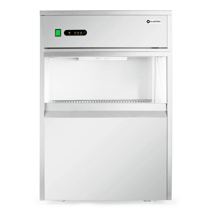 Klarstein Powericer Profi-Eiswürfelmaschine - Eiswürfelbereiter, Ice Maker, LED, geschmacksneutrale