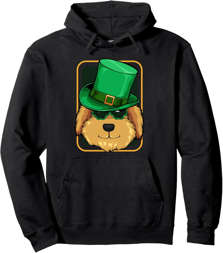 Irischer Goldendoodle Hund St. Patricks Day Haustier Tier Pullover Hoodie